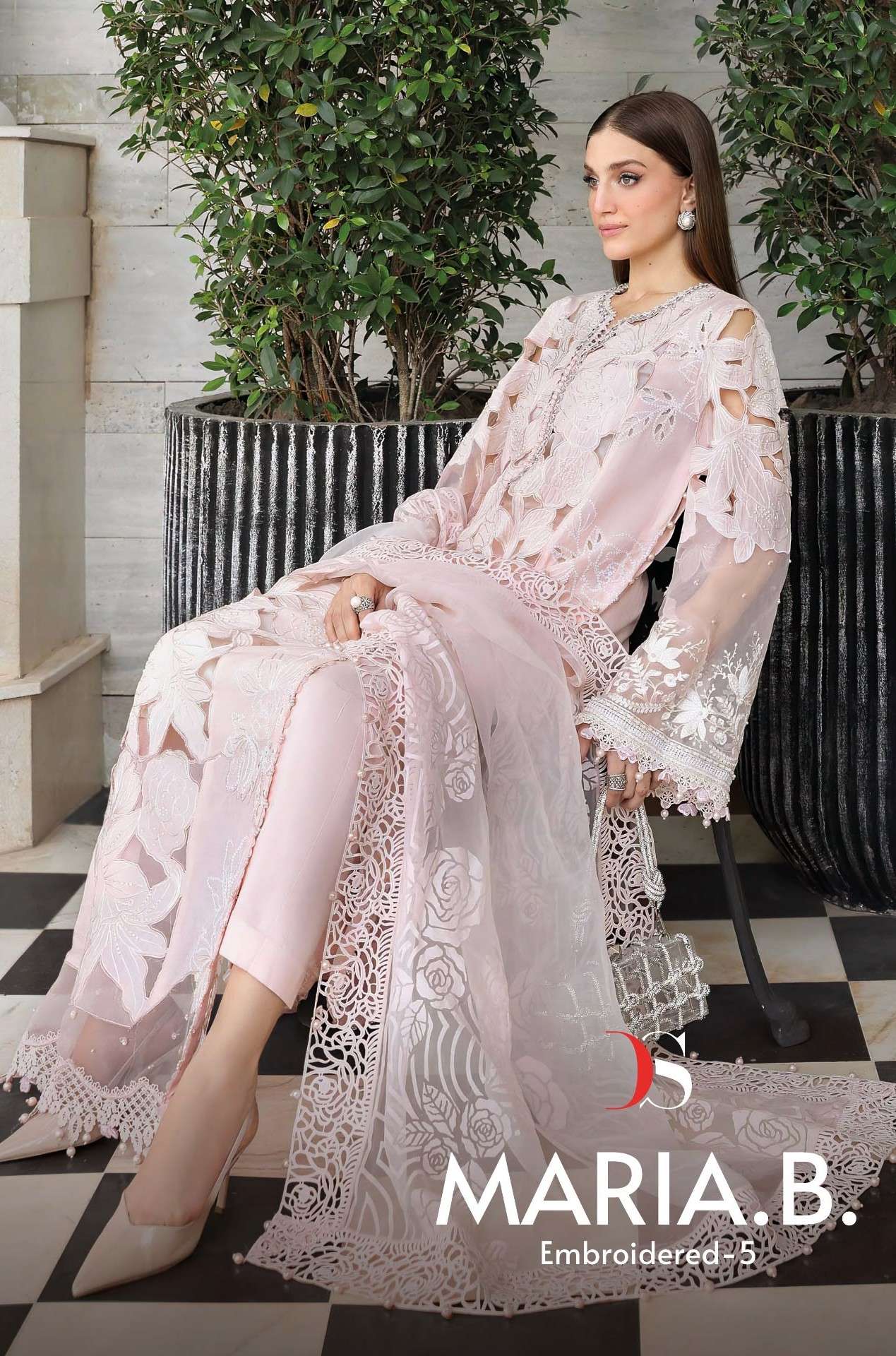 MARIA B PREMIUM EMBROIDERED - 05 DEEPSY SUITS 